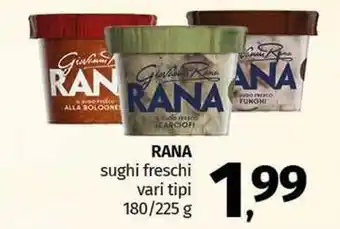 Pam RANA sughi freschi offerta