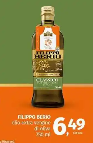 Pam FILIPPO BERIO olio extra vergine di oliva offerta