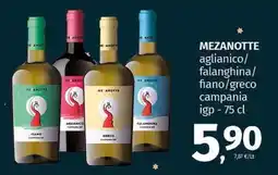 Pam MEZANOTTE aglianico offerta