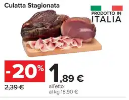 Carrefour Culatta Stagionata offerta