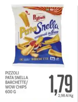 Supermercati Piccolo Pizzoli pata snella barchette/ wow chips offerta