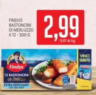 Supermercati Piccolo Findus bastoncini di merluzzo offerta