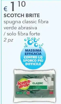 Acqua & Sapone Scotch brite spugna classic fibra verde abrasiva /solo fibra forte 2 pz offerta