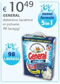 Acqua & Sapone General detersivo lavatrice in polvere 98 lavaggi offerta