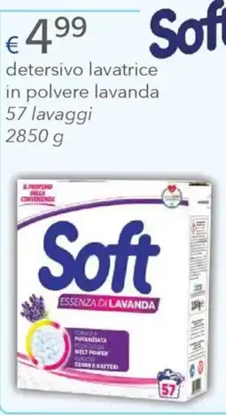 Acqua & Sapone Soft detersivo lavatrice in polvere lavanda 57 lavaggi offerta