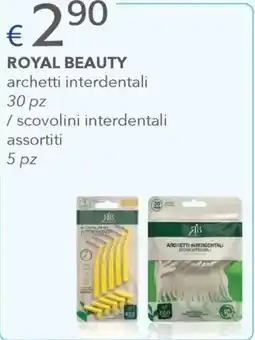 Acqua & Sapone Royal beauty archetti interdentali 30 pz / scovolini interdentali assortiti 5 pz offerta