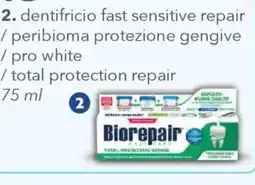 Acqua & Sapone 2. dentifricio fast sensitive repair / peribioma protezione gengive / pro white / total protection repair offerta