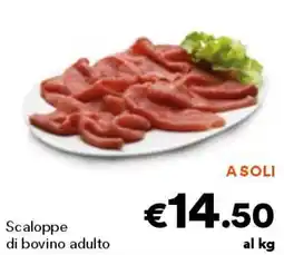 Unes Scaloppe di bovino adulto offerta