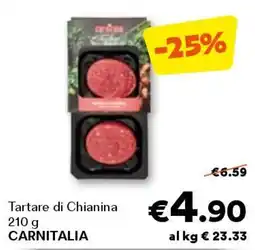 Unes Tartare di chianina carnitalia offerta