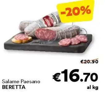 Unes Salame paesano beretta offerta