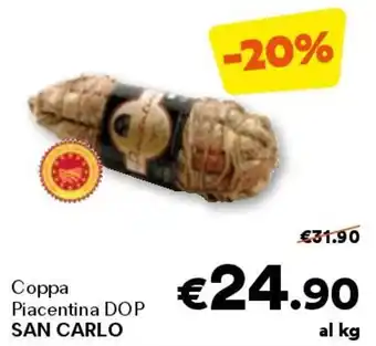 Unes Coppa piacentina dop san carlo offerta