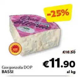 Unes Gorgonzola dop bassi offerta