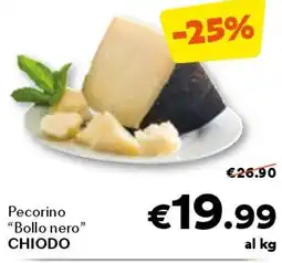 Unes Pecorino "bollo nero" chiodo offerta