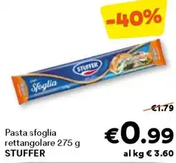 Unes Pasta sfoglia rettangolare stuffer offerta