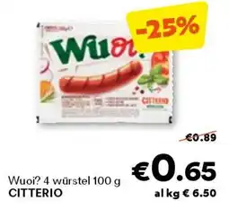 Unes Wuoi? 4 würstel citterio offerta