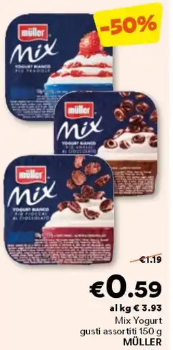 Unes Mix yogurt gusti assortiti müller offerta