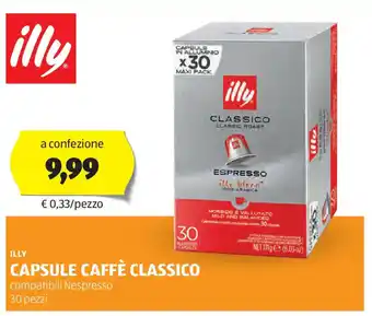 ALDI Illy capsule caffè classico offerta