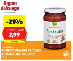 ALDI Fior di frutta confettura bio fragole e fragoline di bosco offerta