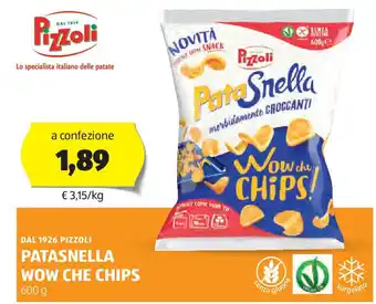 ALDI Dal 1926 pizzoli patasnella wow che chips offerta