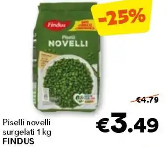 Unes Piselli novelli surgelati FINDUS offerta