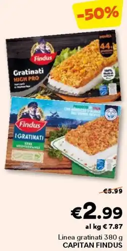 Unes Linea gratinati CAPITAN FINDUS offerta