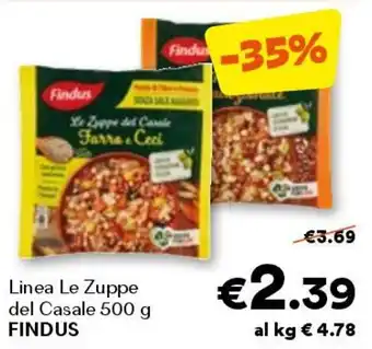 Unes Linea le zuppe del casale FINDUS offerta