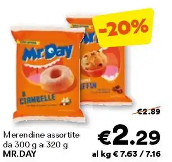 Unes Merendine assortiti MR.DAY offerta