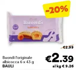 Unes Buondì l'originale albicocca BAULI offerta