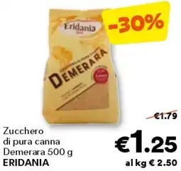 Unes Zucchero di pura canna demerara ERIDANIA offerta