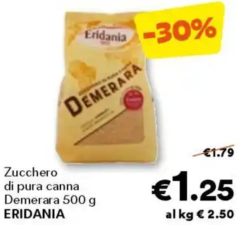 Unes Zucchero di pura canna demerara ERIDANIA offerta