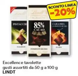 Unes Excellence tavolette LINDT offerta