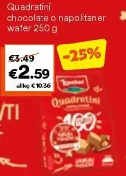 Unes Quadratini chocolate o napolitaner offerta