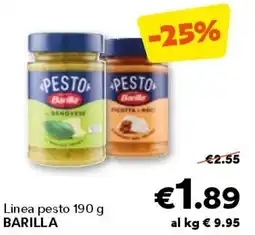 Unes Linea pesto BARILLA offerta