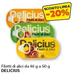 Unes Filetti di alici da DELICIUS offerta