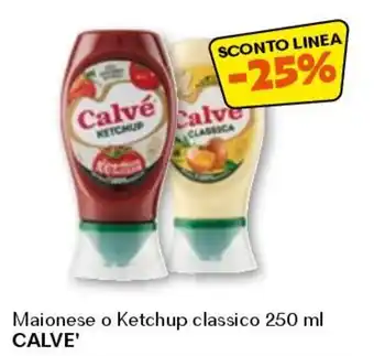 Unes Maionese o Ketchup classico CALVE' offerta