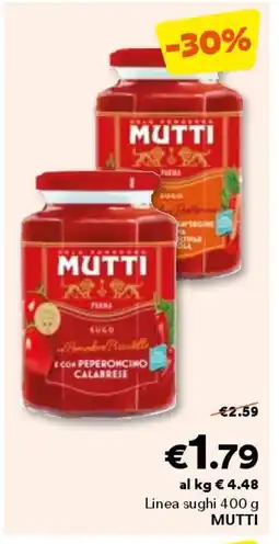 Unes Linea sughi MUTTI offerta