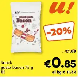 Unes Snack gusto bacon offerta