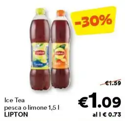 Unes Ice tea pesca o limone LIPTON offerta