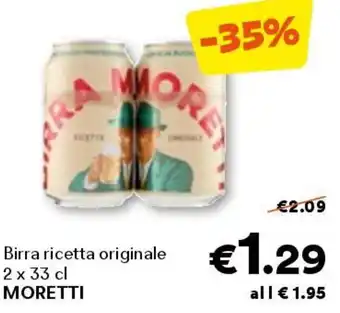 Unes Birra ricetta originale MORETTI offerta