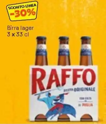 Unes Birra lager 3 x 33 cl offerta