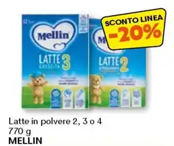 Unes Latte in polvere 2, 3 o 4 MELLIN offerta