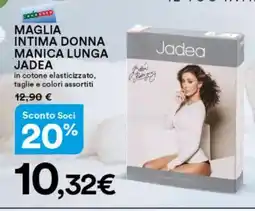 Ipercoop Maglia intima donna manica lunga jadea offerta