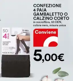 Ipercoop Confezione 4 paia gambaletto o calzino corto offerta