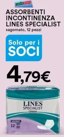 Ipercoop Assorbenti incontinenza LINES SPECIALIST offerta