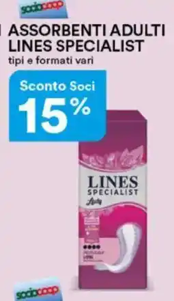 Ipercoop Assorbenti adulti LINES SPECIALIST offerta