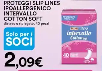 Ipercoop Proteggi slip lines ipoallergenico intervallo cotton soft offerta