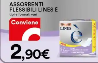 Ipercoop Assorbenti flessibili LINES È offerta