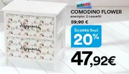 Ipercoop Comodino flower offerta