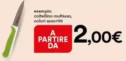 Ipercoop esempio: coltellino multiuso, colori assortiti offerta