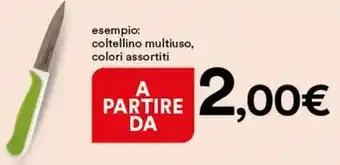 Ipercoop esempio: coltellino multiuso, colori assortiti offerta